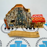 Morgan's Mine #2 NOT WORKING - NO Sound Broken Battery Cover (doesn't affect use) with Ascending Track Wooden - Used