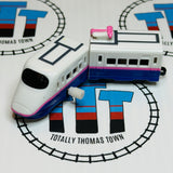 E2 Shinkansen with Passenger Car Wind Up Capsule Plarail - Used