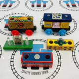 Peg & Stack Kit Wagons (Mattel) Wooden - Used
