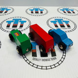 BRIO 33320 Vintage Mini Cars (Missing Yellow Car) Wooden - Used