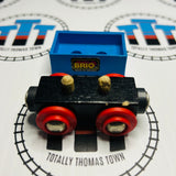 BRIO Blue Cargo Car Chipped Pegs Wooden - Used