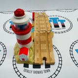 Lighthouse & Drawbridge with Lights and Sounds #4 Good Condition Wooden - Used