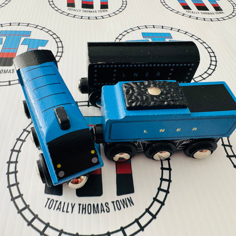 Generic Brand Blue Trains 4468 Wooden - Used