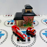 Fire Station #1 Good Condition with Fire Truck & Fire Train (2003) Wooden - Used