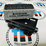 Black Cargo Car with Sodor Coal Company Cargo (Learning Curve) Wooden - Used