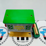 Sodor Log Loader with Henry's Log Car (2001) and 3 Logs #4 Wooden - Used