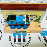 Thomas Comes to Breakfast with Stand #2 Slightly Rusted Magnet Wooden - Used