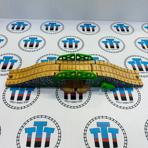 Drawbridge Marked/Stained #3 Clickity Clack Wooden - Used