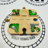 Rail Crossing without Stop Signs with Rivets or Knobs (Marked/Stained) Used - Thomas