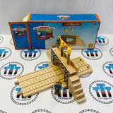 Pedestrian Bridge Rare #1 (Marked Track/Writing on Bases) Wooden - Used in Box
