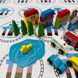 Trackside Accessory/Expansion Set BIGJIGS Rail Wooden - New in Box