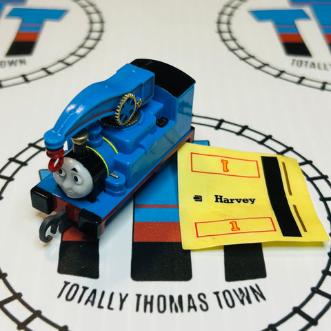 Thomas as Harvey Pull Along with Sticker Sheet Capsule Plarail - Used