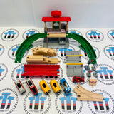 BRIO Central Station Set #1 (Missing 1  Sign/Tunnel Lid) 33988 Wooden - Used