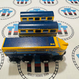 MRH5 - 1702 Yellow Trains Generic Brand Wooden - Used