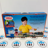 Sodor Airfield Set with Duck (Writing on Bottom), Flatbed and Tiger Moth (2001) Clickity Clack Wooden - Used in Marked Box