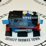 Clear Glitter Thomas Grinning Newer Face Peeling Stickers Capsule Plarail Wind Up - Used