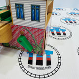 Sawmill Depot with Log Car (2002) and 2 Logs #2 Peeling/Ripping Stickers Wooden - Used