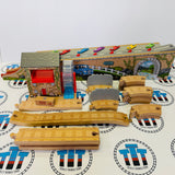 Musical Melody Tracks Set with Cargo Car (Track No Road) Marked Rock Curve #3 Wooden - Used