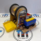 Sodor Popcorn Factory with Cargo Car (Chipping Paint) and Cargo #2 Fair Condition Wooden - Used