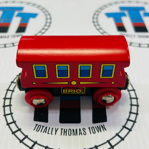 BRIO 33538 Red Passenger Car Wooden - Used
