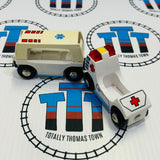 BRIO Light & Sound Ambulance #2 Discoloured 33551 Wooden - Used