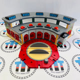 Deluxe Roundhouse #1 with Turntable Chipped Roof Wooden - Used