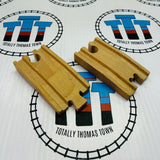 Adapter 2 Pieces Wooden to TOMY Track Used - Other Brand