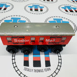 Sodor Mail Car #1 (Learning Curve 1996) Rare Chipping Paint Wooden - Used