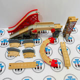 Speedy Surprise Drop Set #1 No Train (Track No Road/Stained Riser) Wooden - Used