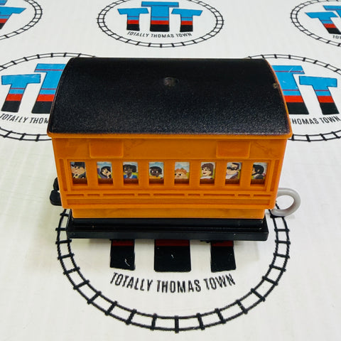 Brown Flipping Passenger Car (2016 Mattel) Good Condition Used - Trackmaster Revolution