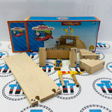 Pedestrian Bridge Rare #1 (Marked Track/Writing on Bases) Wooden - Used in Box