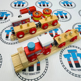 Fire and Rescue Trains with Buffer and Track BIGJIGS Rail Wooden - New in Box