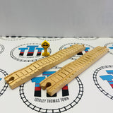 12" Bumpy Track #1 (2001) Clickity Clack 2 Pieces with Sign Small Marks  Wooden - Used