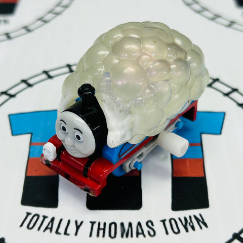 Bubble Covered Thomas Peeling Sticker Eyes Straight Capsule Plarail Wind Up - Used