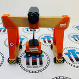BRIO Gantry Crane with Cargo Car #1 (Damaged Wheels) 33732 Wooden - Used