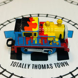 Paint Splattered Thomas Peeling Stickers Capsule Plarail Wind Up - Used