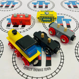 BIGJIGS Train with Construction Cargo Cars Wooden - Used
