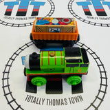 Reg and Percy at the Scrapyard Set #2 Modified Track/Fair Condition Silver Track with Trains - Used