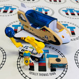 BRIO 33914/33911 Space Shuttle and Rock Finder Car #3 with 1 Figure (Brittle Head) Wooden - Used