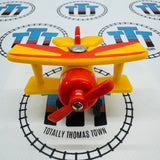 Tiger Moth Plane Red Blades #5 Chipping Paint (Learning Curve 2001) Wooden - Used