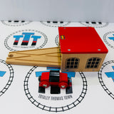 BRIO 33365 Engine Shed #2 Chipping Paint Wooden - Used