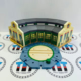 Tidmouth Sheds Roundhouse with Turntable no Rails (Learning Curve) #1 Chipped Track Wooden - Used