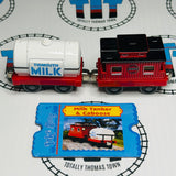 Milk Tanker & Caboose Very Good Condition (2002/2003) with Character Card Used - Take Along
