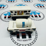 Sodor Dairy Cars with Sound (Learning Curve) Fair Condition Wooden - Used