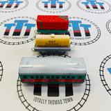 Holiday Set Pack #1 (Season’s Greetings Passenger Car, Present Car, Hot Cocoa Tanker) Used - TOMY