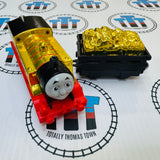 Gold Metallic Thomas and Car (2013 Mattel) Used - Trackmaster Revolution