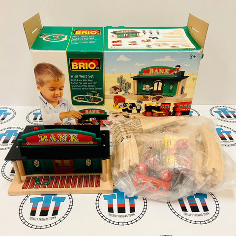 BRIO 33054 Wild West Set Wooden Rare - New