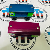 Aquarium Cars Square with Shark and Squid (Learning Curve 2002) Good Condition #2 Wooden - Used