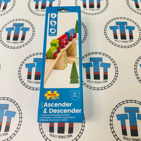 Ascender & Descender Track with Risers 4 Pieces BIGJIGS - NEW in Box