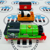 Sodor Safari Panda Percy without Mask with Panda and Mail Car (2013) Used - Trackmaster Revolution